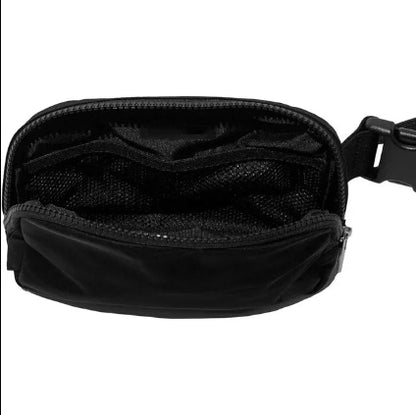 Athletic Everywhere Belt Bag, Black, 7.5 x 5 x 2 inches