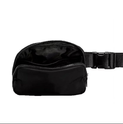 Athletic Everywhere Belt Bag, Black, 7.5 x 5 x 2 inches