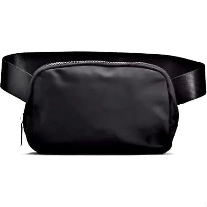 Athletic Everywhere Belt Bag, Black, 7.5 x 5 x 2 inches