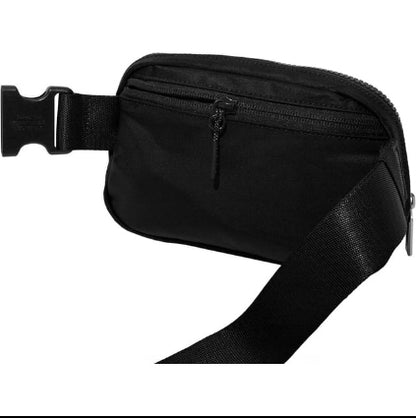 Athletic Everywhere Belt Bag, Black, 7.5 x 5 x 2 inches