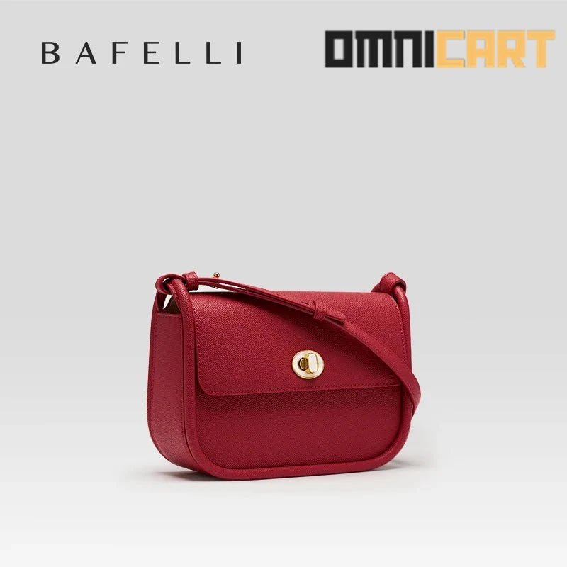 BAFELLI 2024 Women's Trendy Leather Saddle Bag - OmniCart