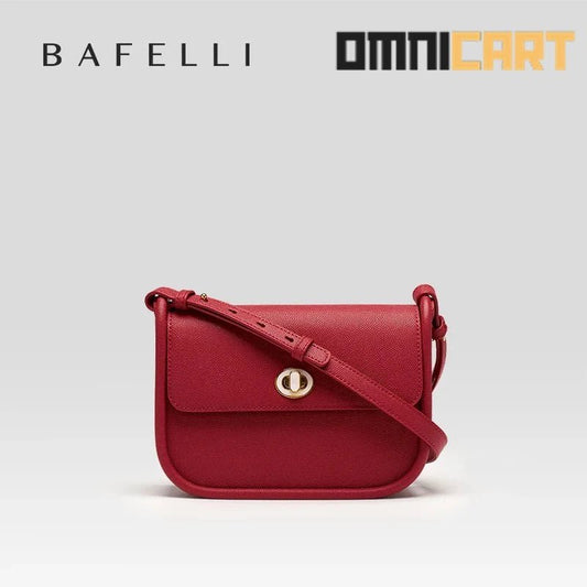 BAFELLI 2024 Women's Trendy Leather Saddle Bag - OmniCart