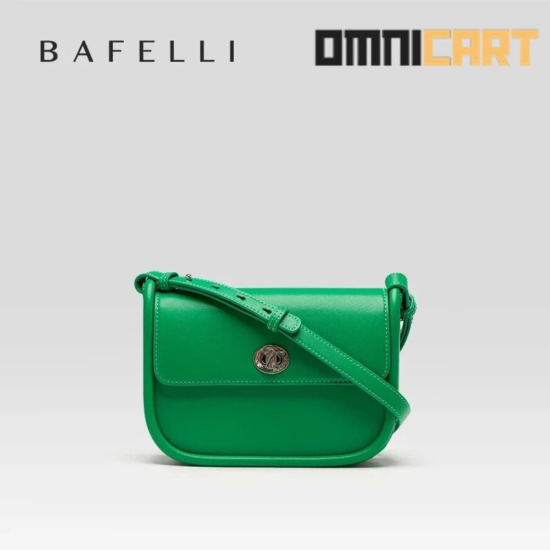 BAFELLI 2024 Women's Trendy Leather Saddle Bag - OmniCart