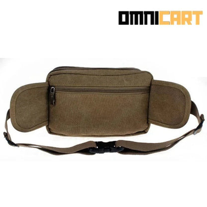 Meiyashidun 2024 High-Quality Casual Canvas Messenger Waist Packs - OmniCart