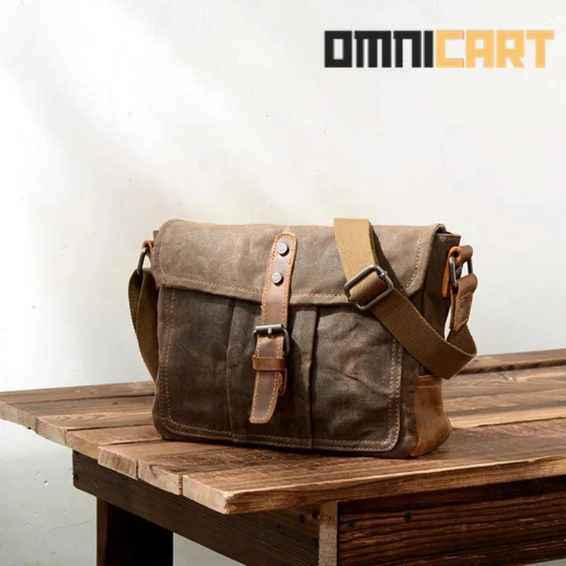 Omnicart Waterproof Canvas Men's Crossbody Shoulder Bag - OmniCart